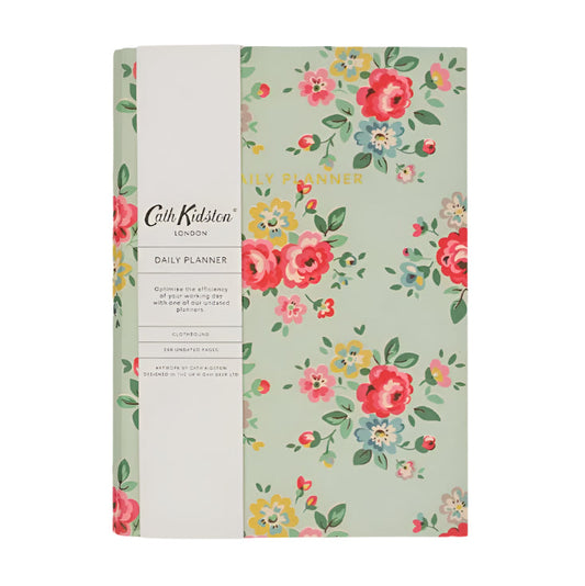 Cath Kidston Soft Cloth Cover A5 Daily Planner Duck Egg Floral