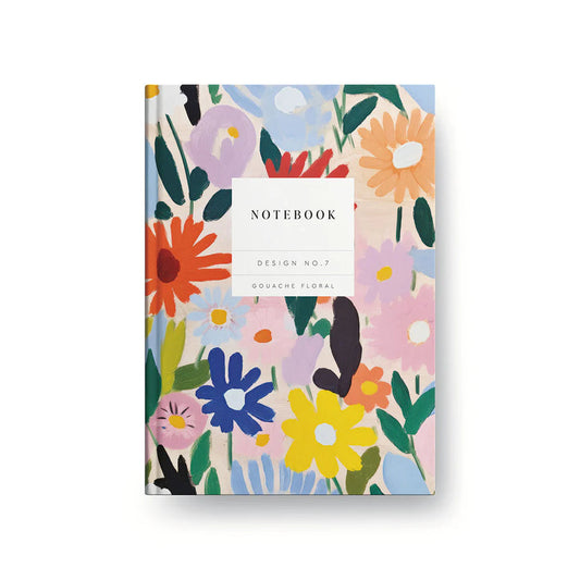 Kaleido Hard Cover A5 Notebook Gouache Floral