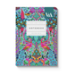 V & A Neon Floral Turquoise Peacock A6 Notebook