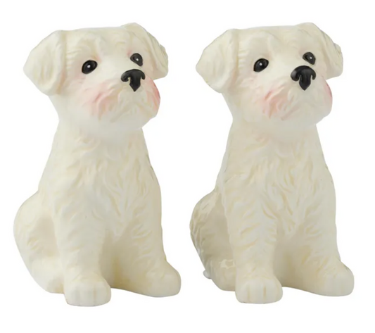 Westie S/2 Ceramic S&P Shakers