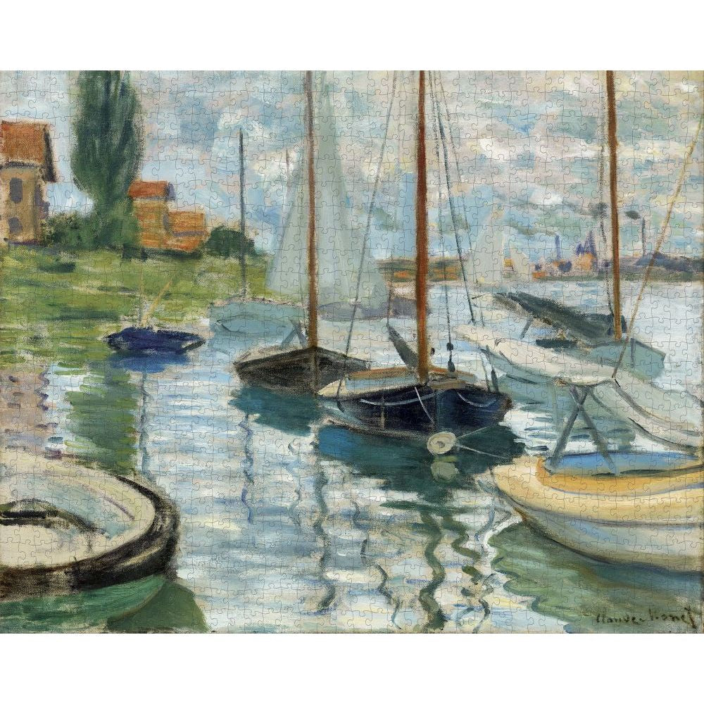 1000-Piece Jigsaw Puzzle-Monet-Sailboats