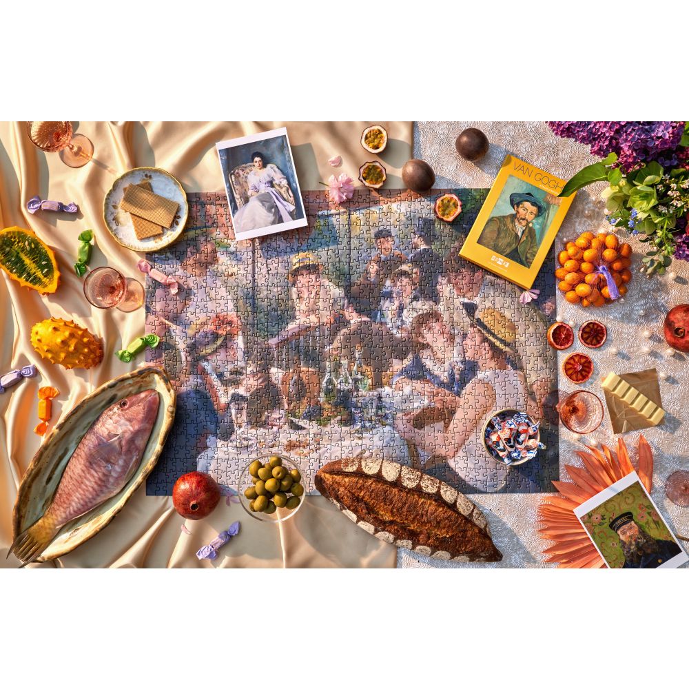 1000-piece Jigsaw Puzzle-Renoir-Luncheon of the Boating Party