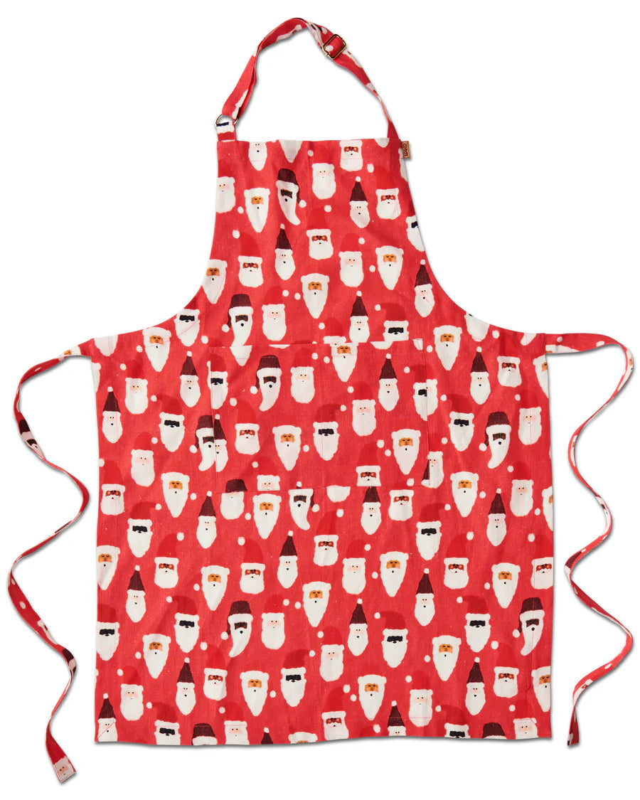 HoHoHo Red Linen Apron - Kip&Co