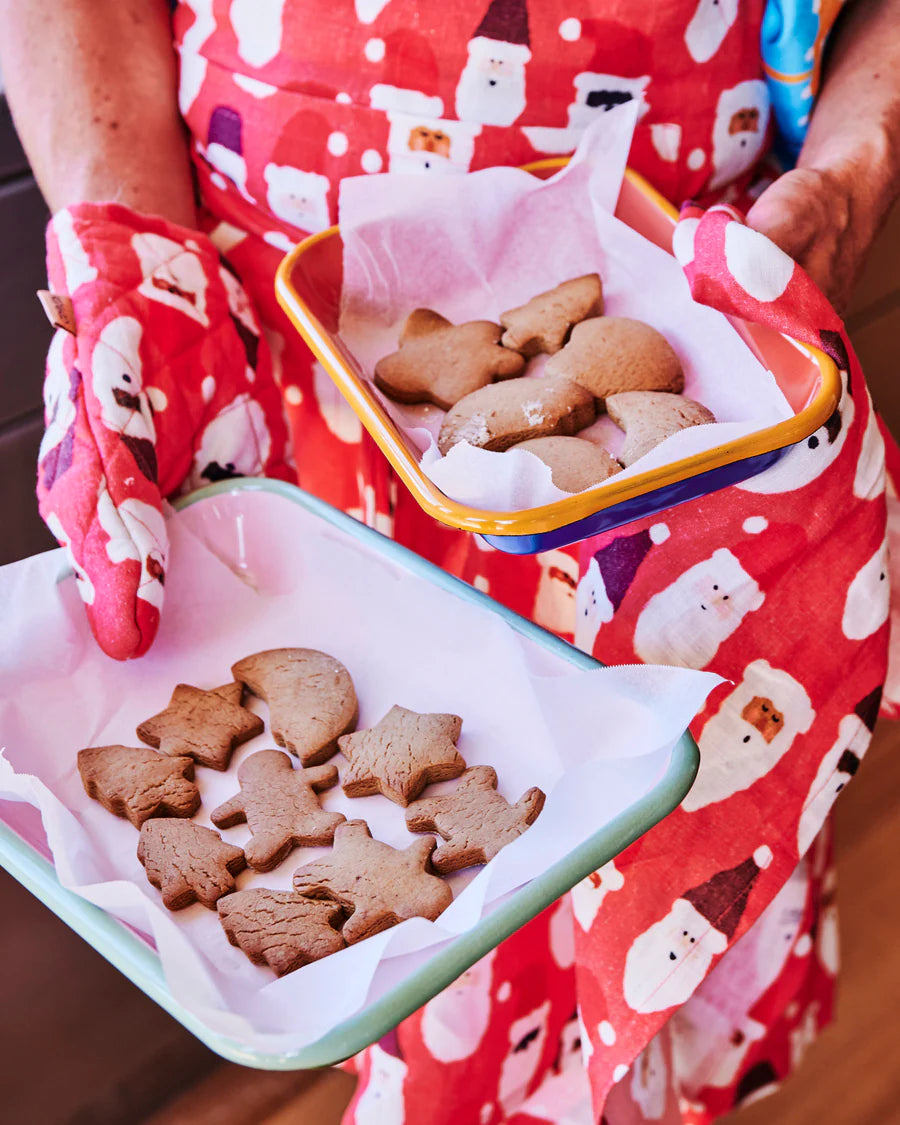 HoHoHo Red Linen Apron - Kip&Co