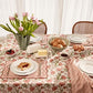 Georgia Pink/Green Tablecloth 150x350cm