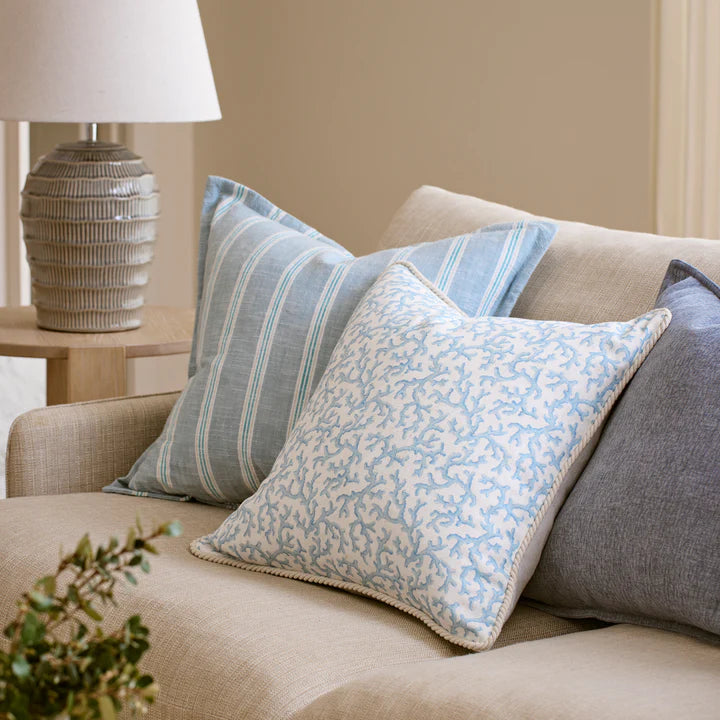 Sylvan Blue Stripe Cushion
