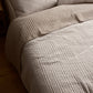Sinclair Coffee Stripe Quilted Coverlet