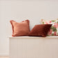 Margot Grapefruit Fringe Cushion 50cm