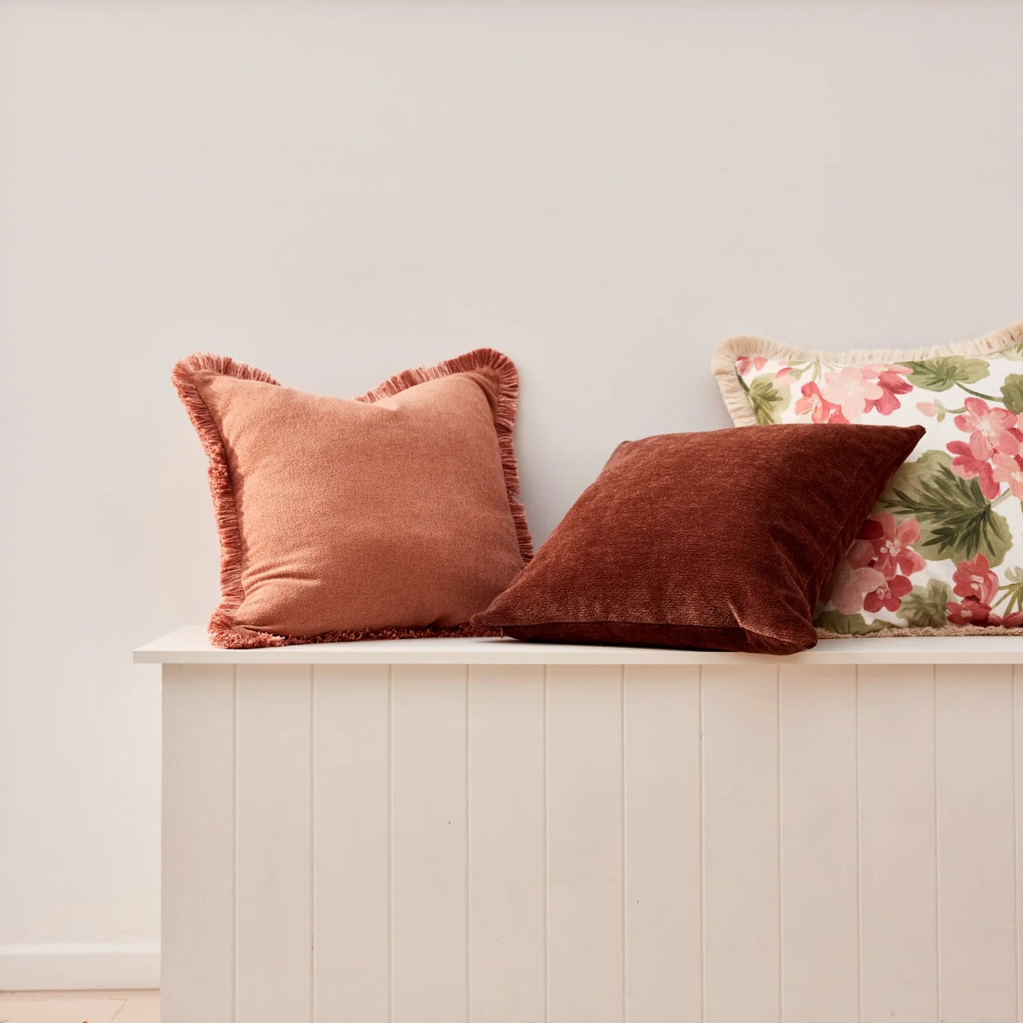 Margot Grapefruit Fringe Cushion 50cm