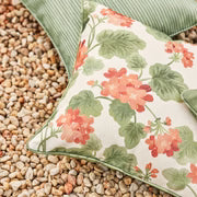 Geranium Green/Rust Reversible Outdoor Cushion 50cm