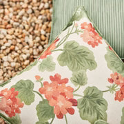 Geranium Green/Rust Reversible Outdoor Cushion 50cm
