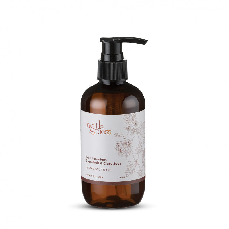 Rose Geranium Hand & Body Wash - Myrtle & Moss