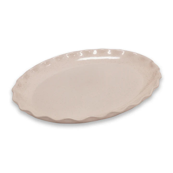 Cleo Wavy Oval Platter
