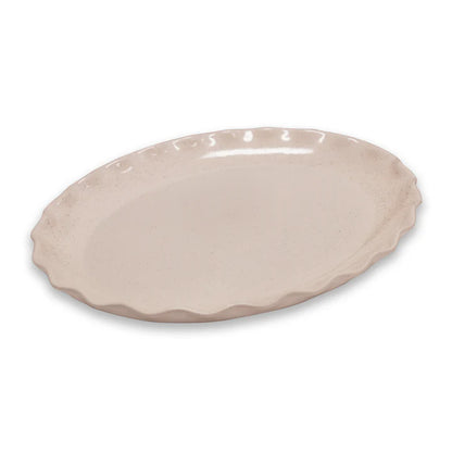 Cleo Wavy Oval Platter