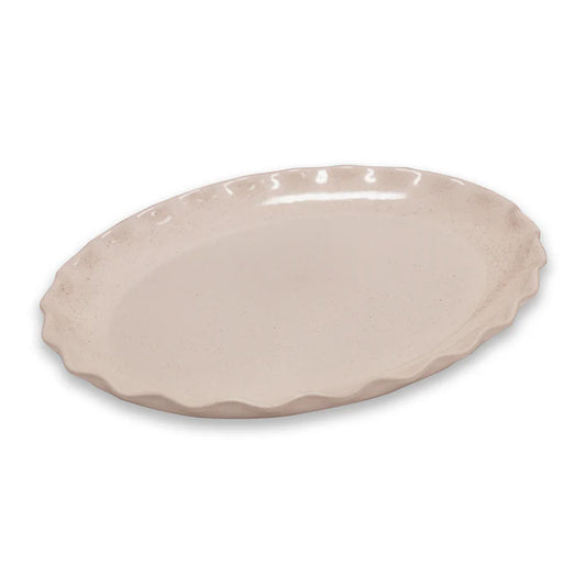 Cleo Wavy Oval Platter