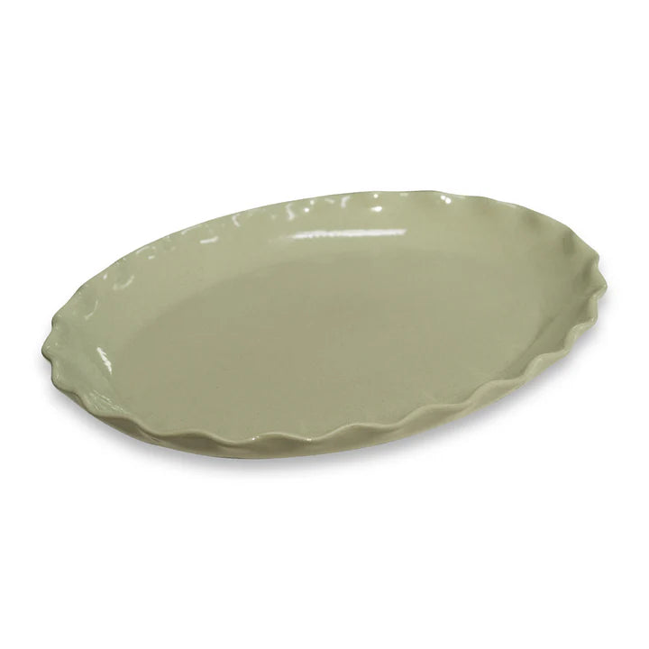 Cleo Wavy Oval Platter