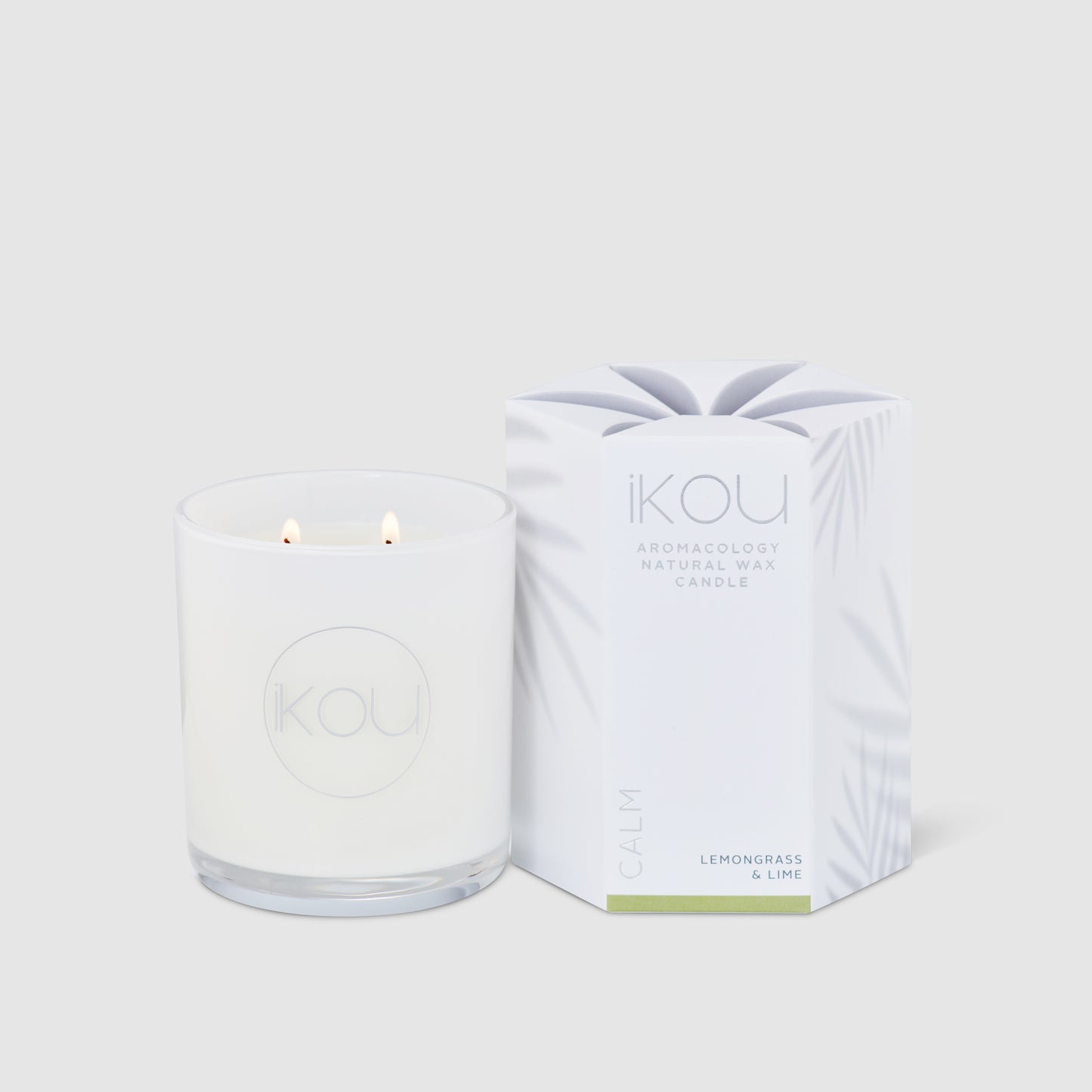 Calm Large Glass Candle