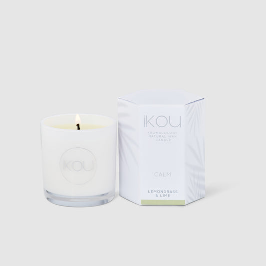 Calm Small Glass Candle