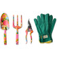 Follow The Sun Garden Tools And Glove Set