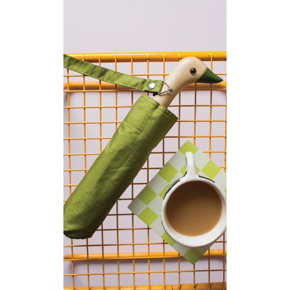 Olive Compact Duck Umbrella