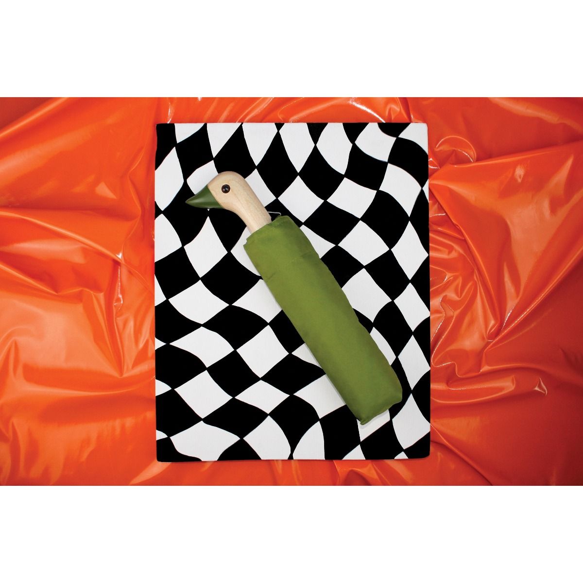 Olive Compact Duck Umbrella