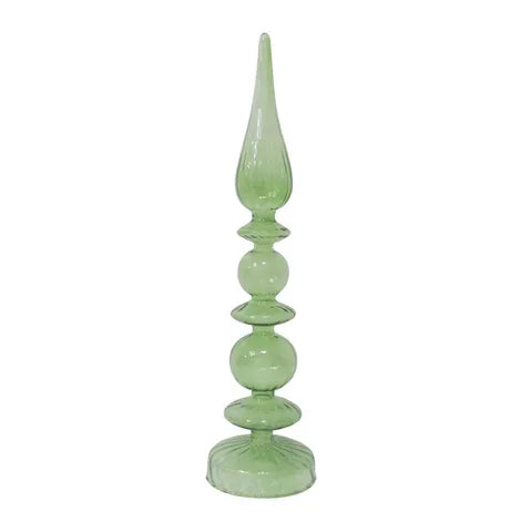 Finial Green Glass Tree