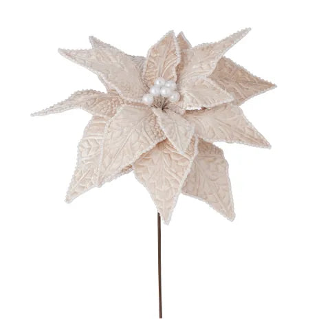 Poinsettia With Pearls