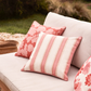 Sailor Pink Stripe Reversible Outdoor Cushion 50cm
