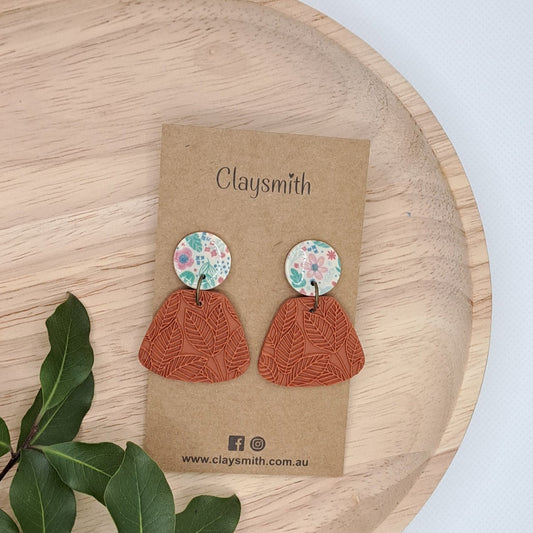 Clay Flora Dangle Earrings - Claysmith