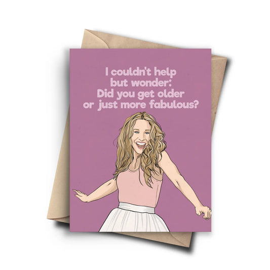 Sex & The City Carrie Card - Pop Cult Paper