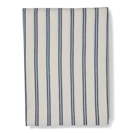 Provence Dark Blue Stripe Tablecloth - Madras Link