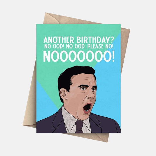 Oh God NO The Office Birthday card - Pop Cult Paper