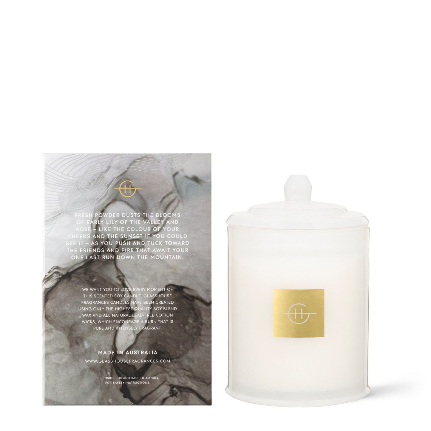 Last Run In Aspen Limited Edition 380g Soy Candle - Glasshouse Fragrances