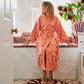 Peach Rock Pool Terry Bath Robe - Kip&Co