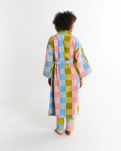 Corfu Tartan Terry Bath Robe - Kip&Co