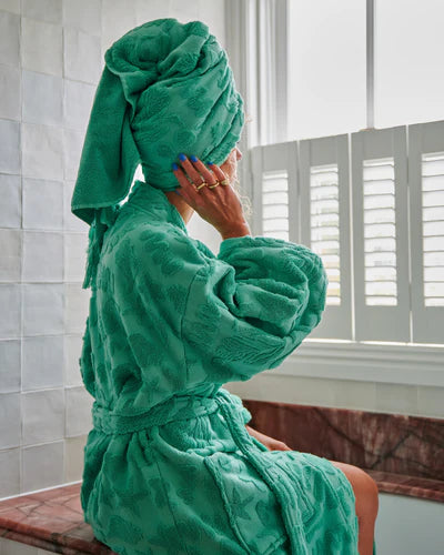 Jade Rock Pool Terry Bath Robe - Kip&Co