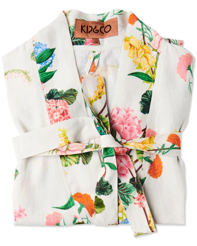 Bouquet Beauty Linen Robe - Kip&Co