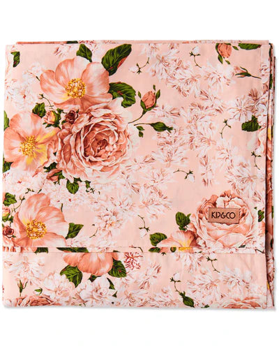 Rose Garden Organic Cotton King Flat Sheet - Kip&Co