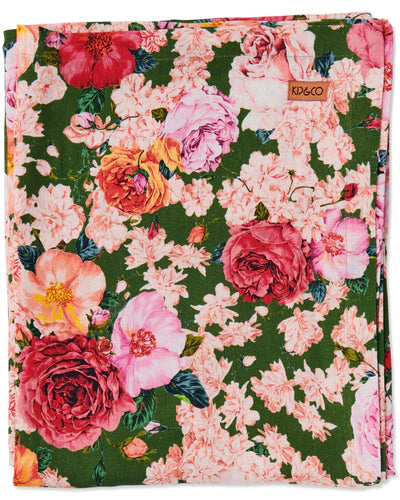 Rose Garden Linen Round Tablecloth - Kip&Co