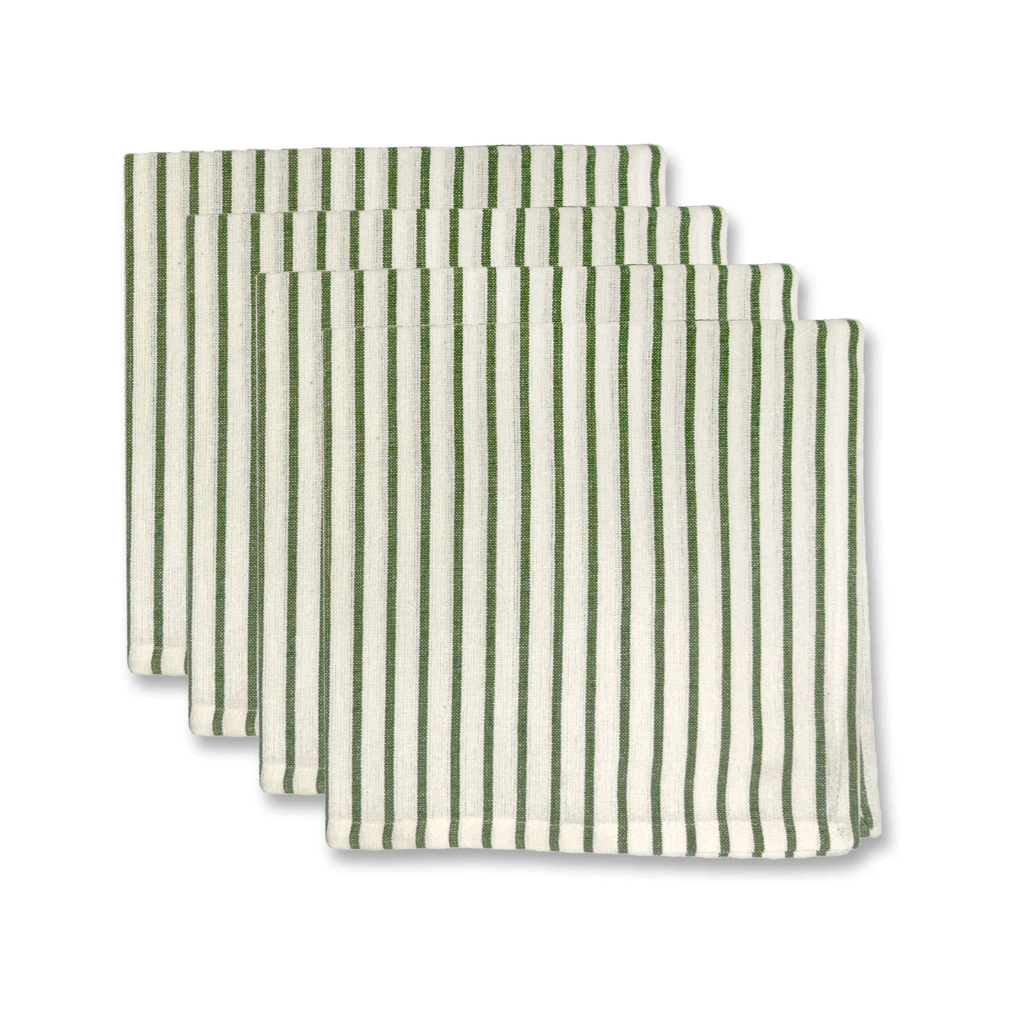 Samara Green Stripe Napkin Set/4