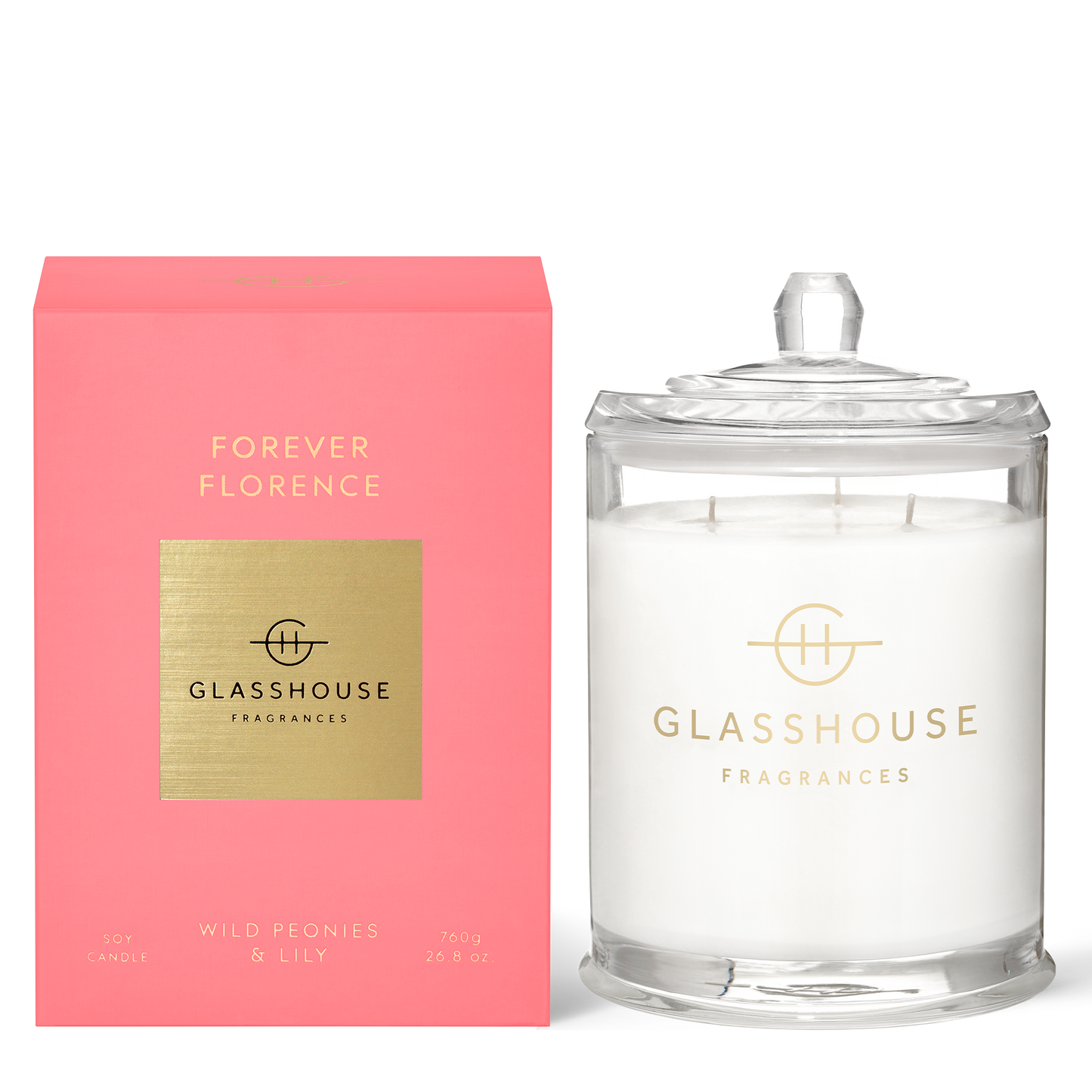 Forever Florence 760g Soy Candle - Glasshouse Fragrances