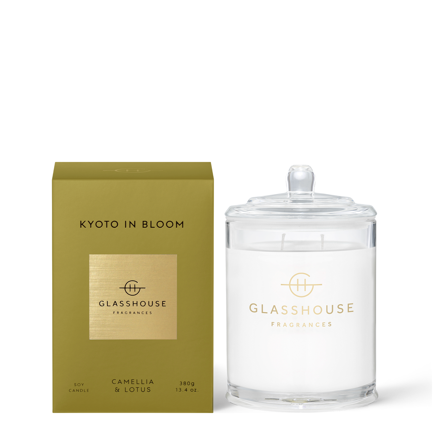 Kyoto In Bloom 380g Soy Candle - Glasshouse Fragrances