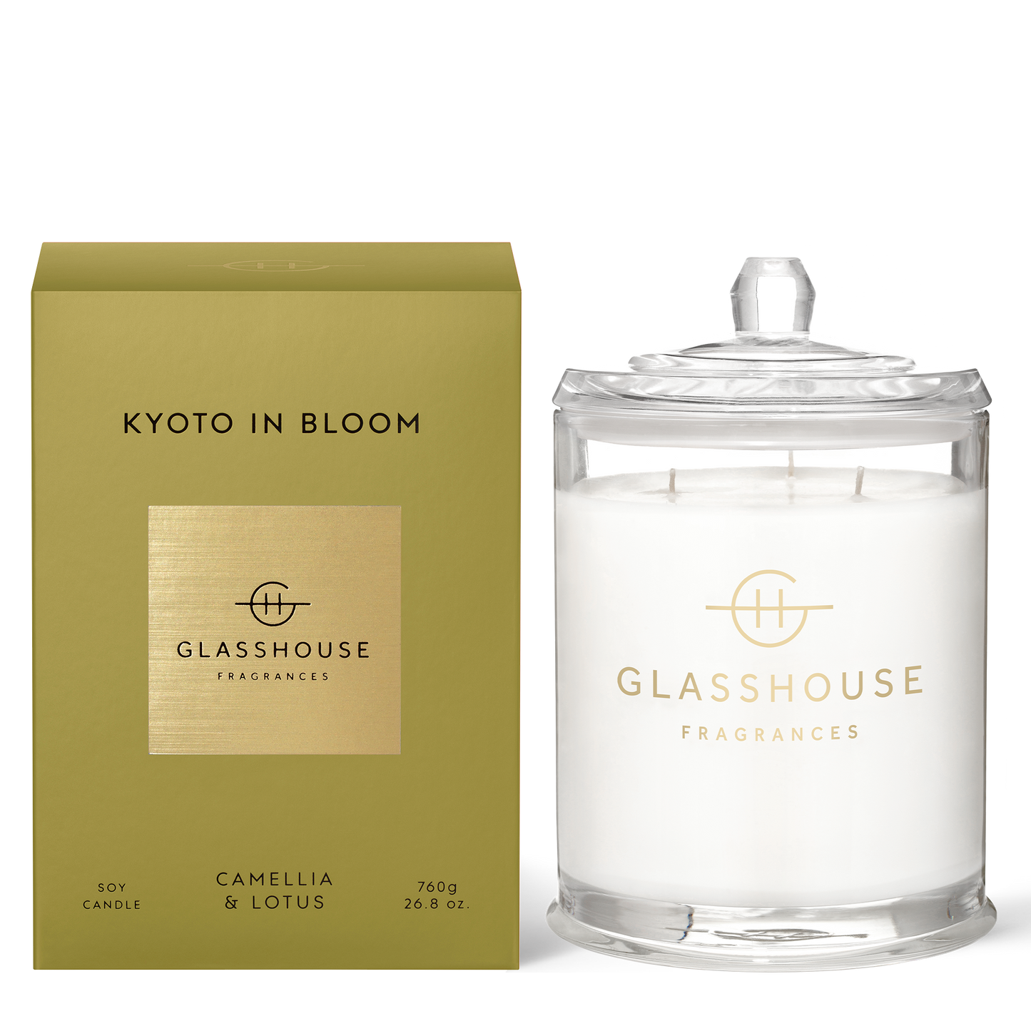 Kyoto In Bloom 760g Soy Candle - Glasshouse Fragrances