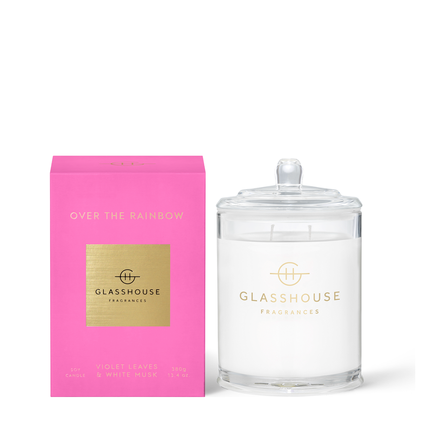 Over The Rainbow 380g Soy Candle - Glasshouse Fragrances