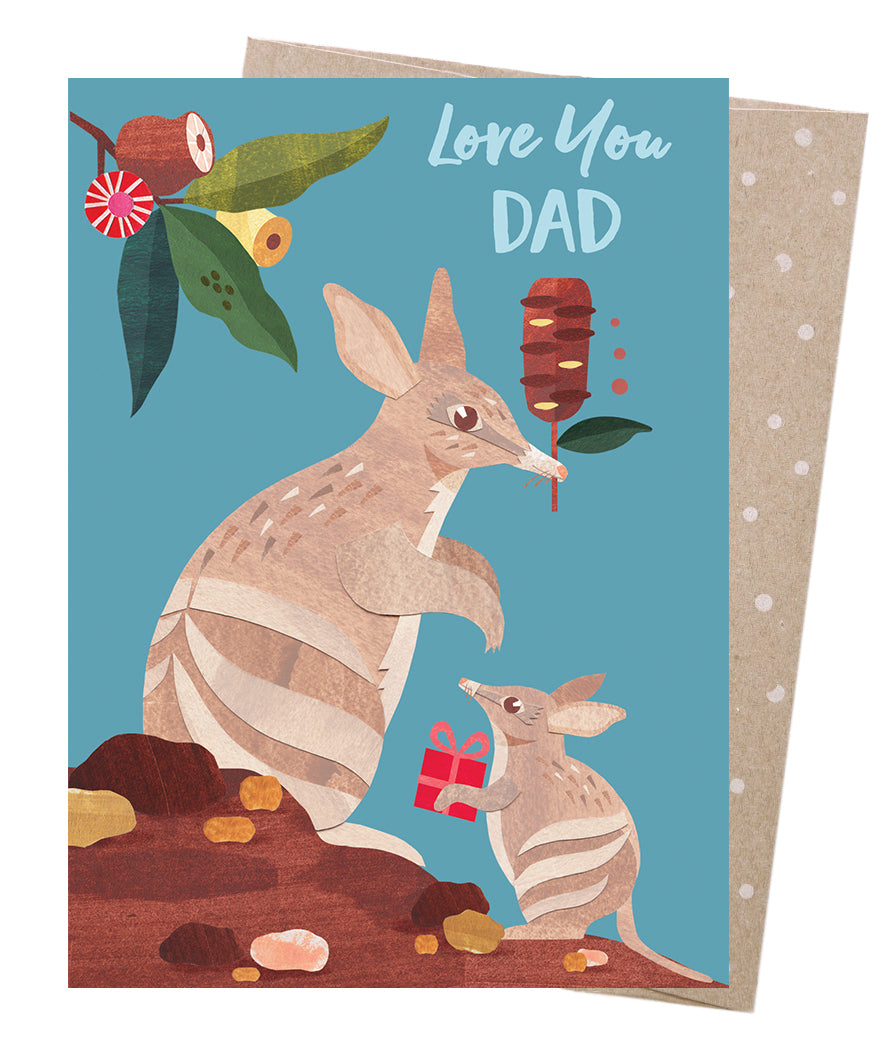 Bandicoot Dad Card - Earth Greetings