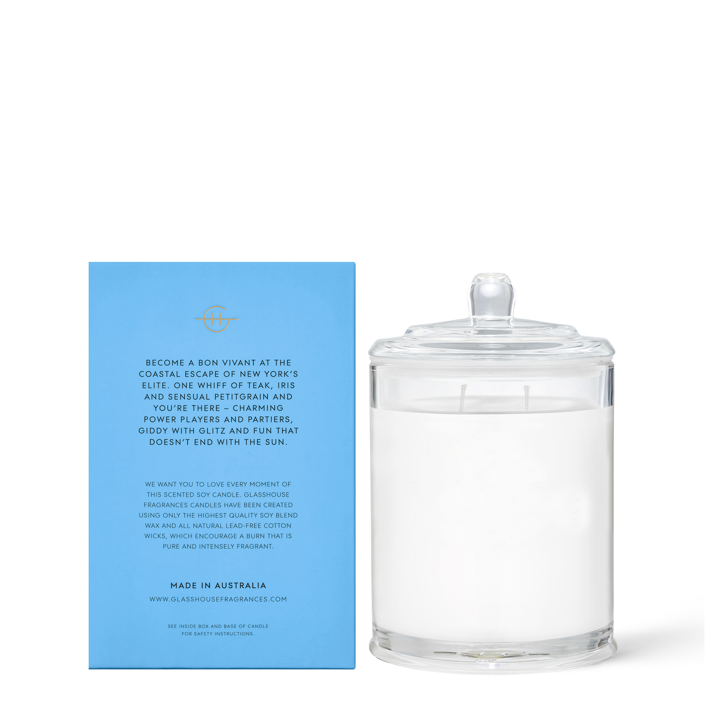 The Hamptons 380g Soy Candle - Glasshouse Fragrances