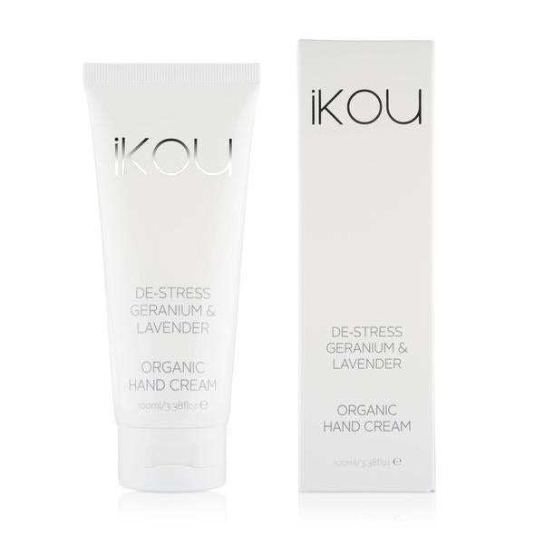 De-Stress Geranium & Lavender Organic Hand Cream - iKOU