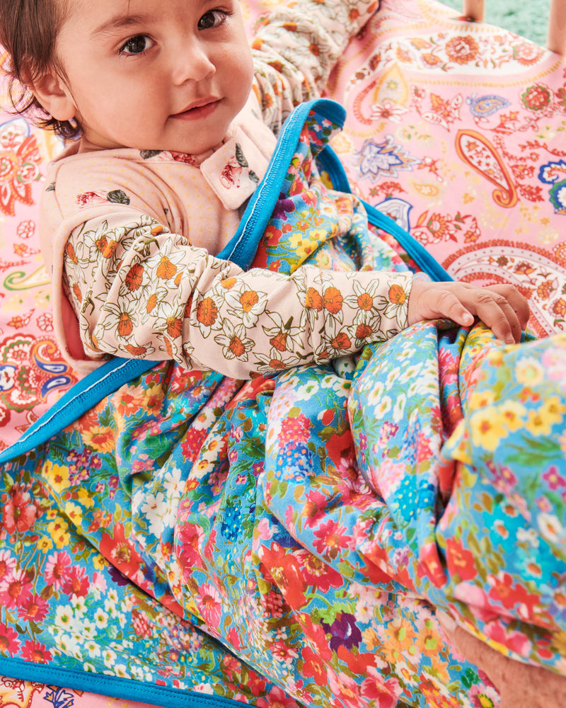 Forever Floral Organic Snuggle Blanket - Kip&Co