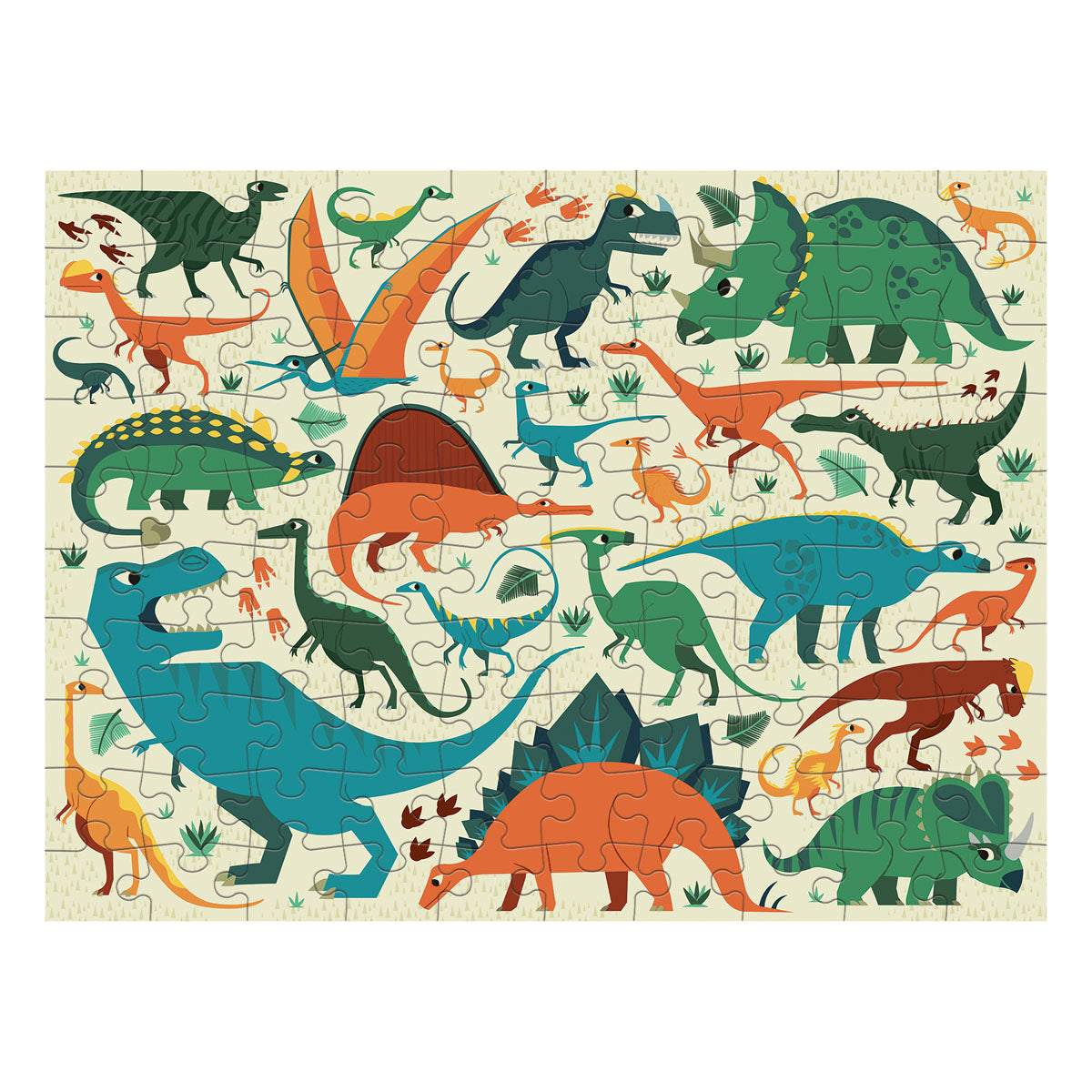 Dinosaur Dig Double Sided Puzzle - Mudpuppy