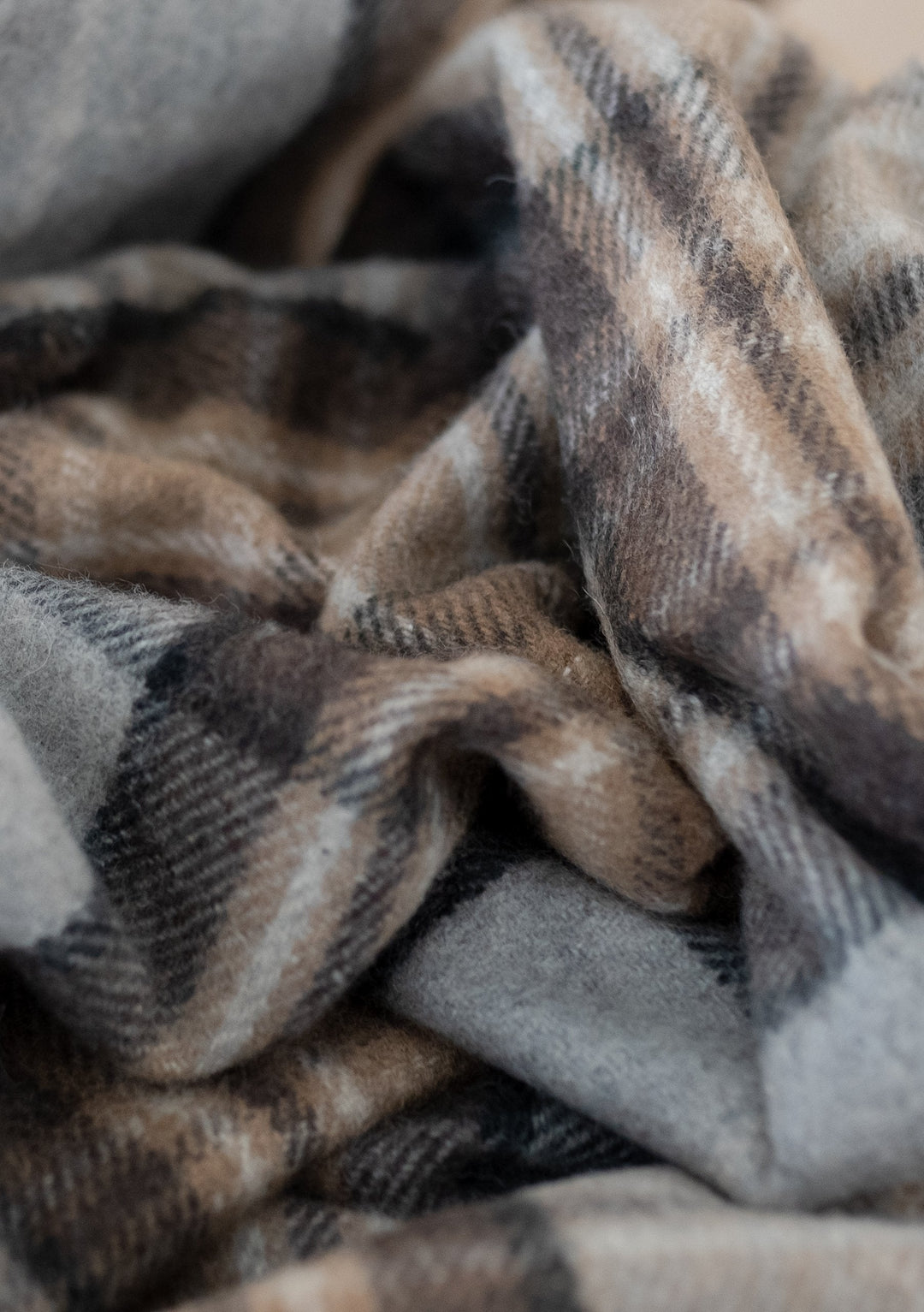 Recycled Wool Large Pet Blanket in Mackellar Tartan - tbco